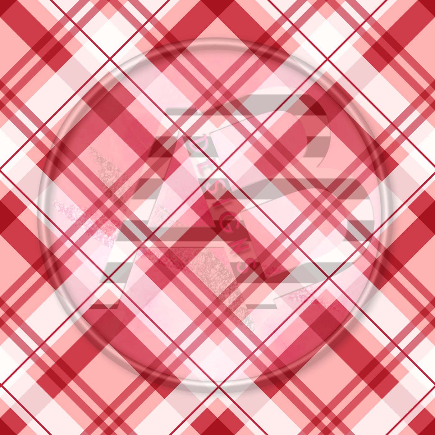 Adhesive Patterned Vinyl - Christmas Plaid 09