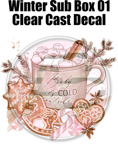 Winter Sub Box Decal 01 - Clear Cast Decal