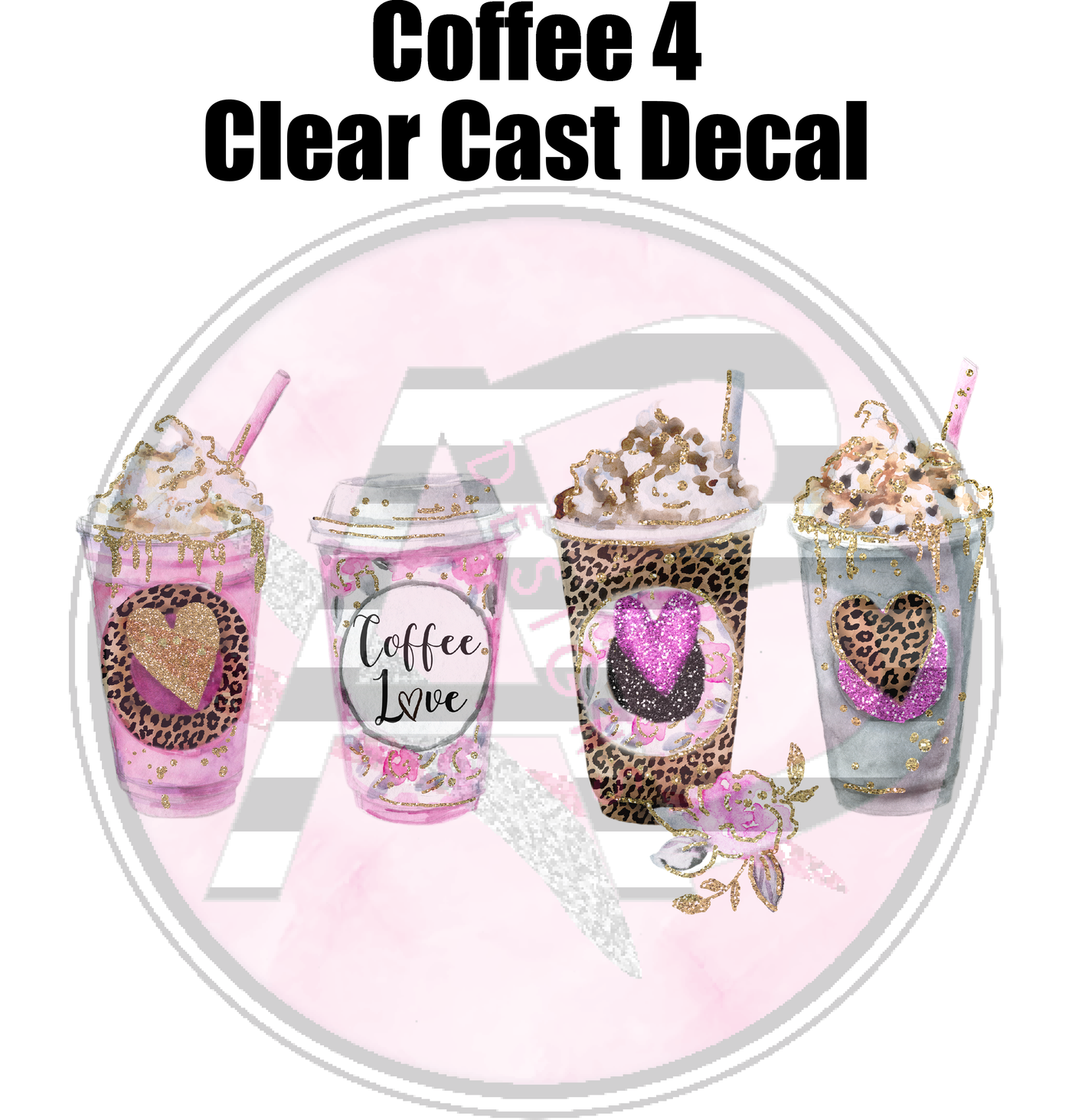 Coffee 4 - Clear Cast Decal