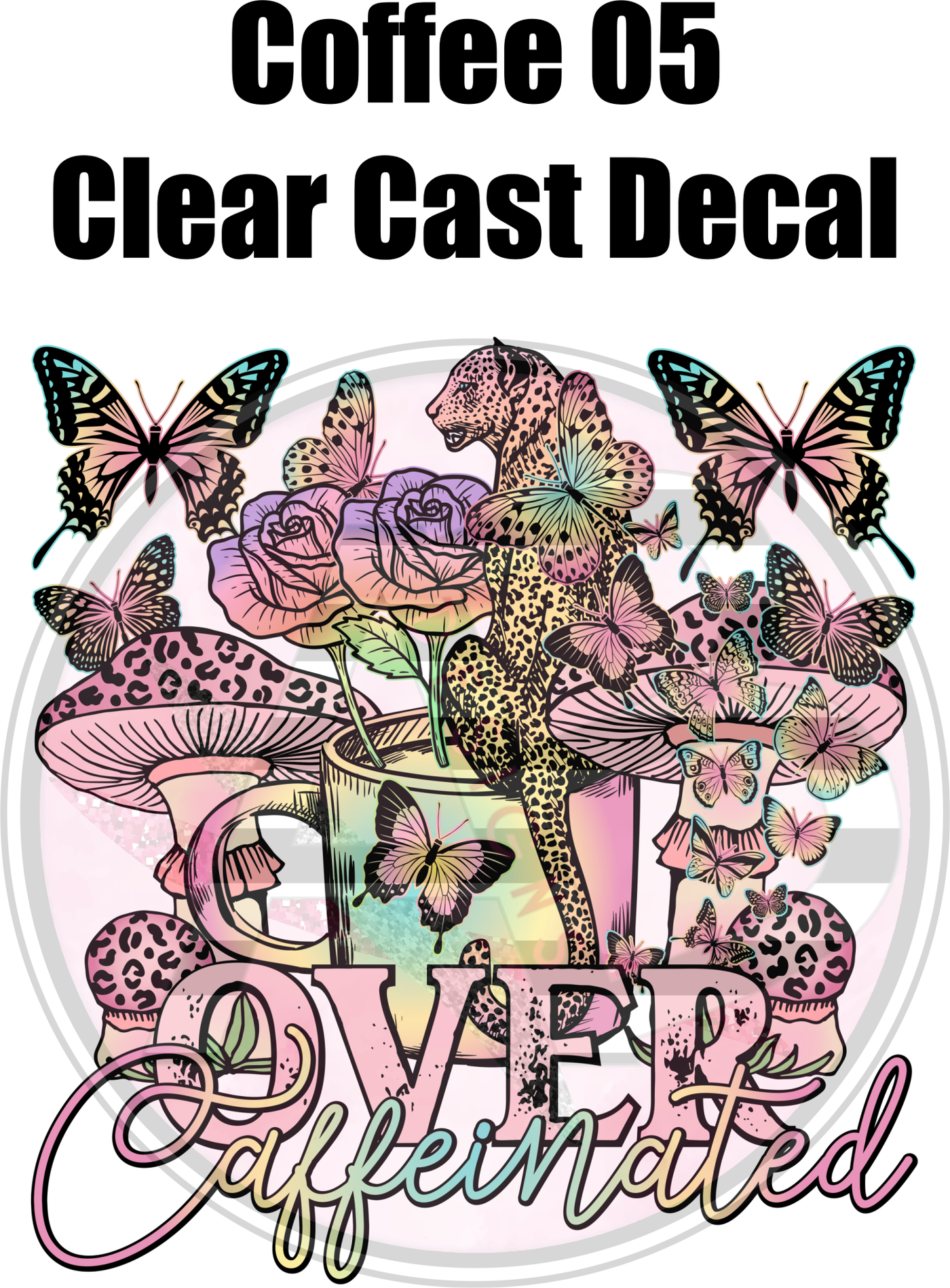 Coffee 5 - Clear Cast Decal