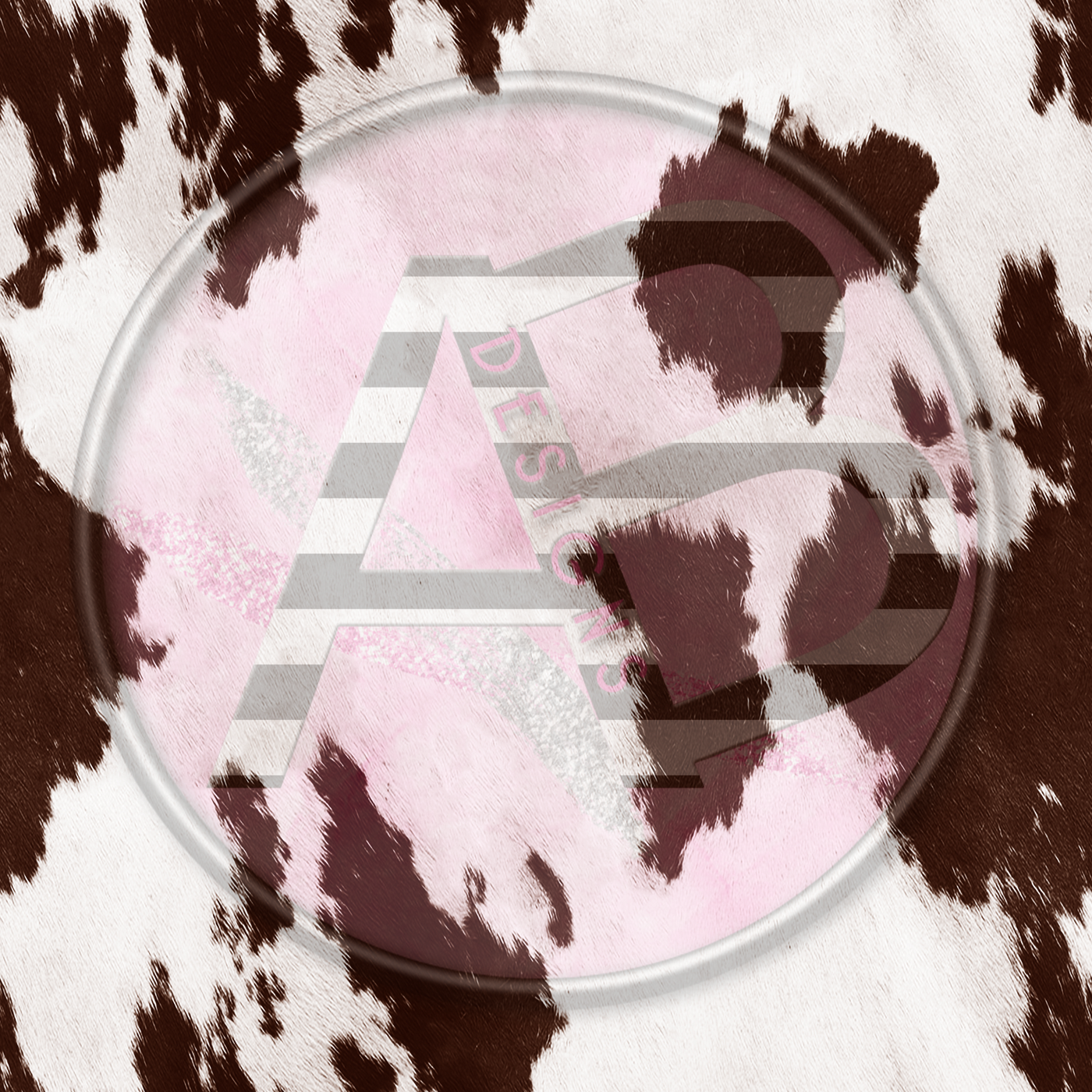 Adhesive Patterned Vinyl - Cow Hide 14