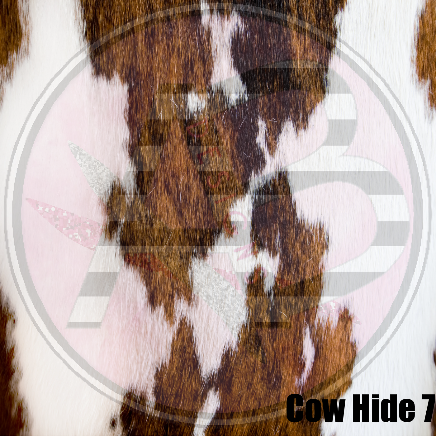 Adhesive Patterned Vinyl - Cow Hide 7