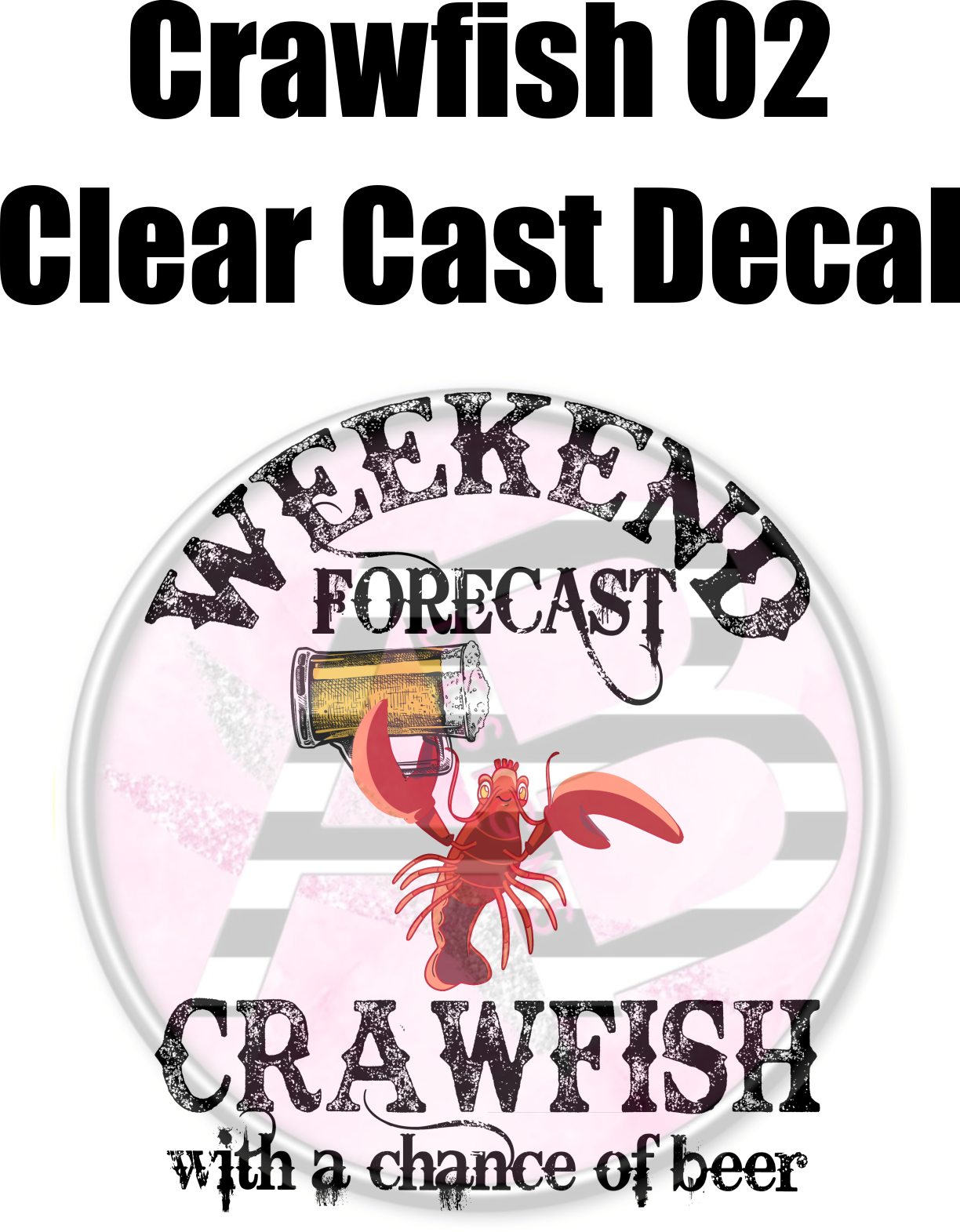 Crawfish 02 - Clear Cast Decal - 60