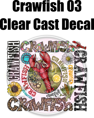 Crawfish 03 - Clear Cast Decal - 61