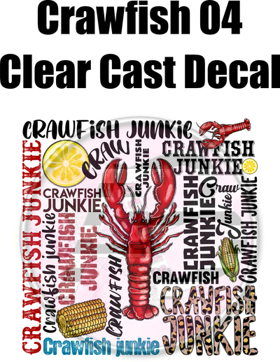 Crawfish 04 - Clear Cast Decal - 62
