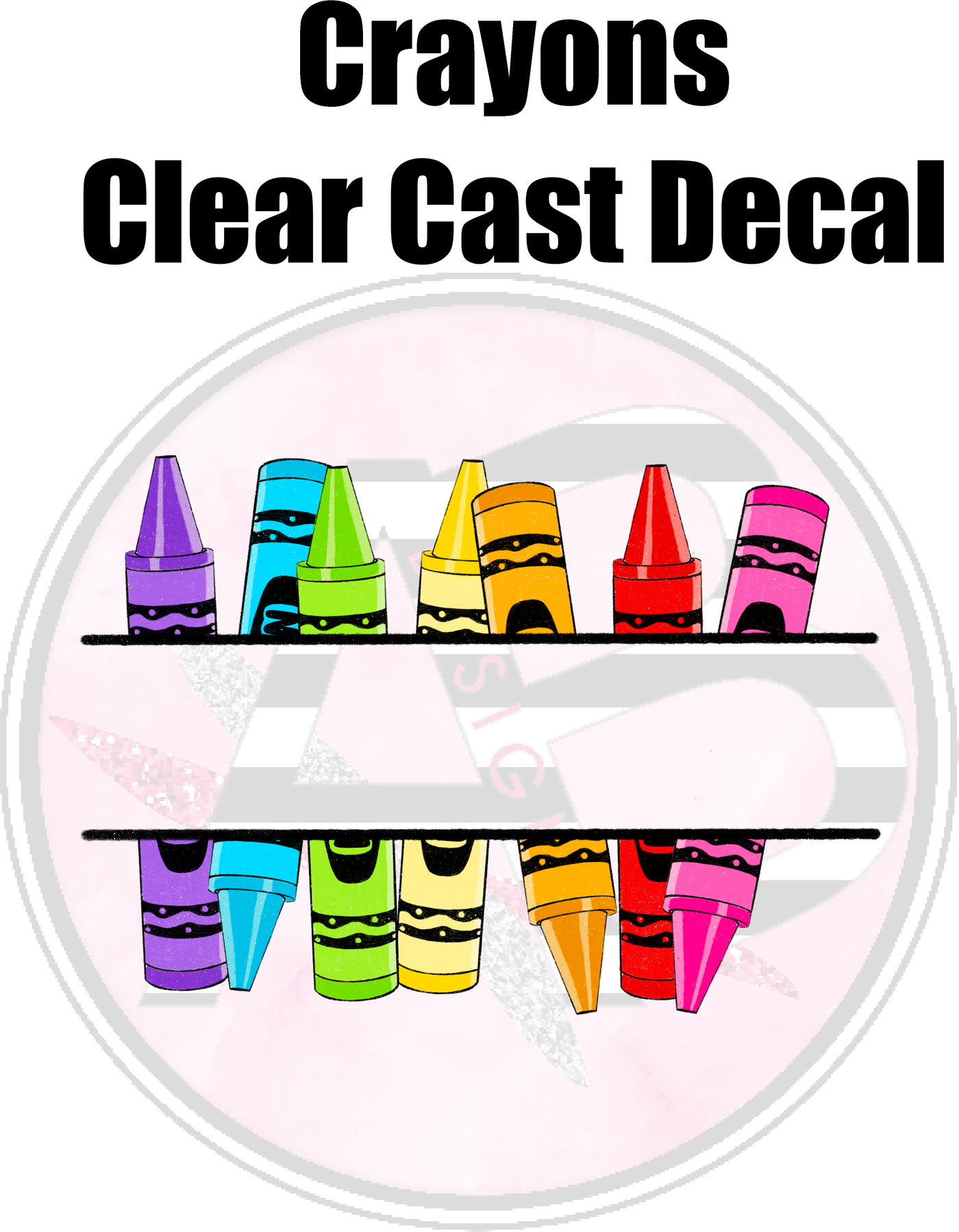 Crayons 01 - Clear Cast Decal