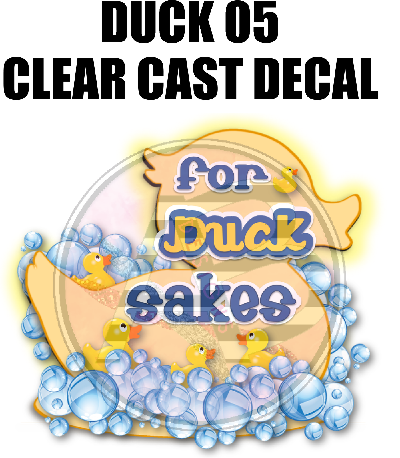 Duck 05 - Clear Cast Decal
