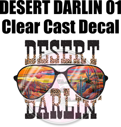 Desert Darlin 01 - Clear Cast Decal