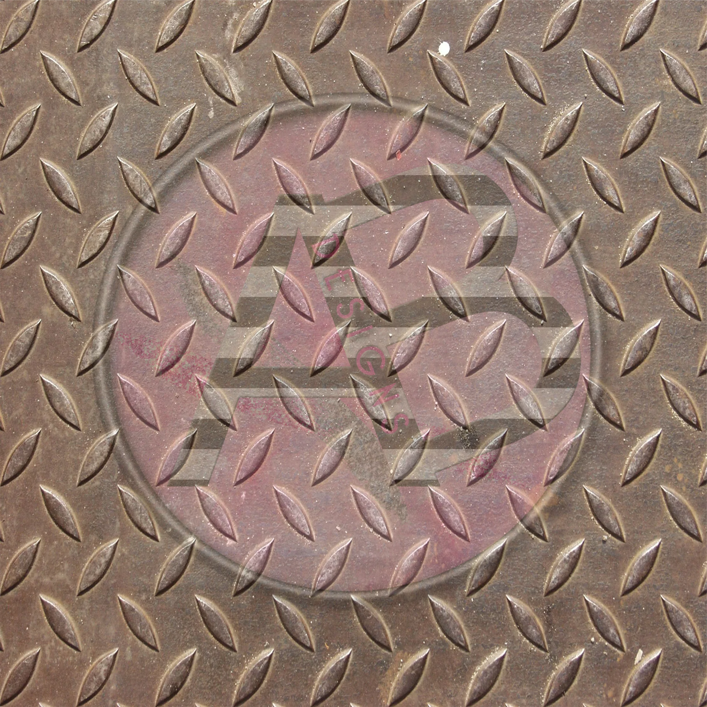 Adhesive Patterned Vinyl - Diamond Plate 3