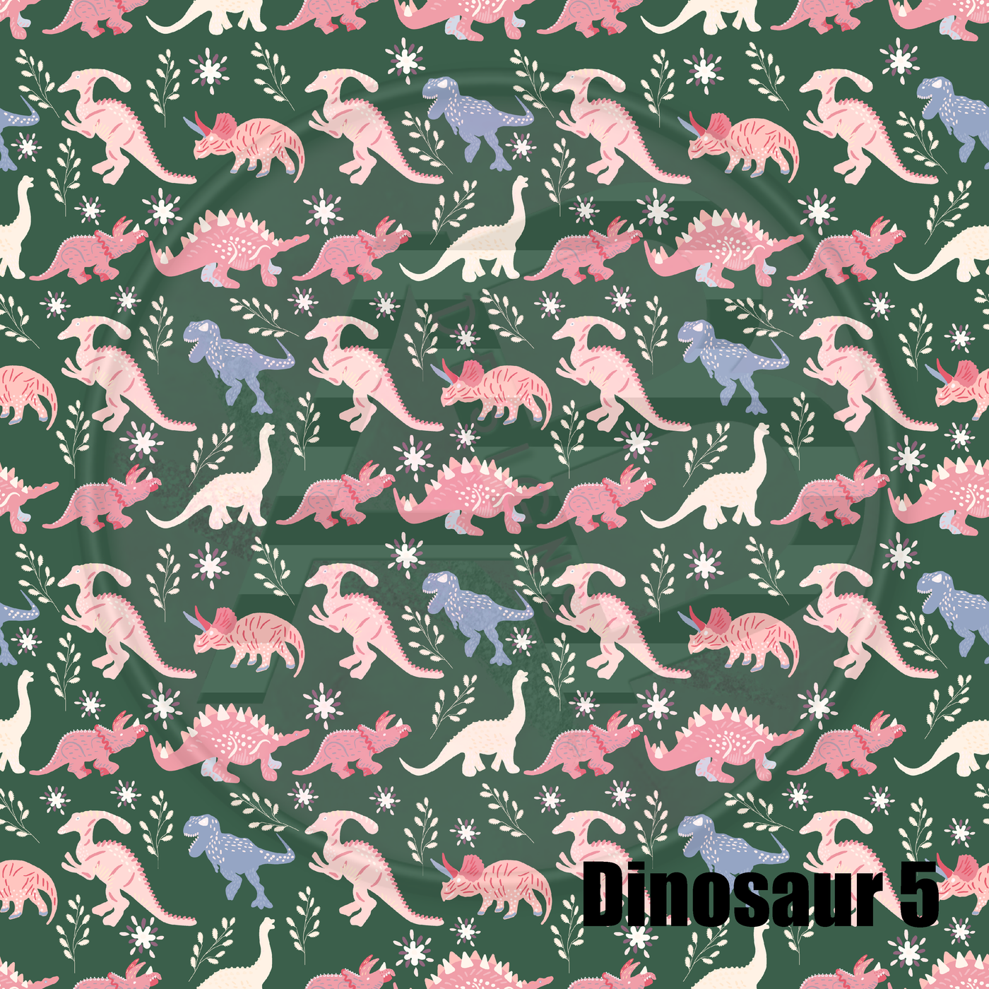 Adhesive Patterned Vinyl - Dinosaur 5