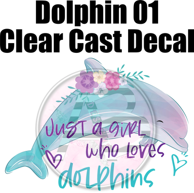 Dolphin 01 - Clear Cast Decal