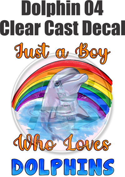 Dolphin 04 - Clear Cast Decal