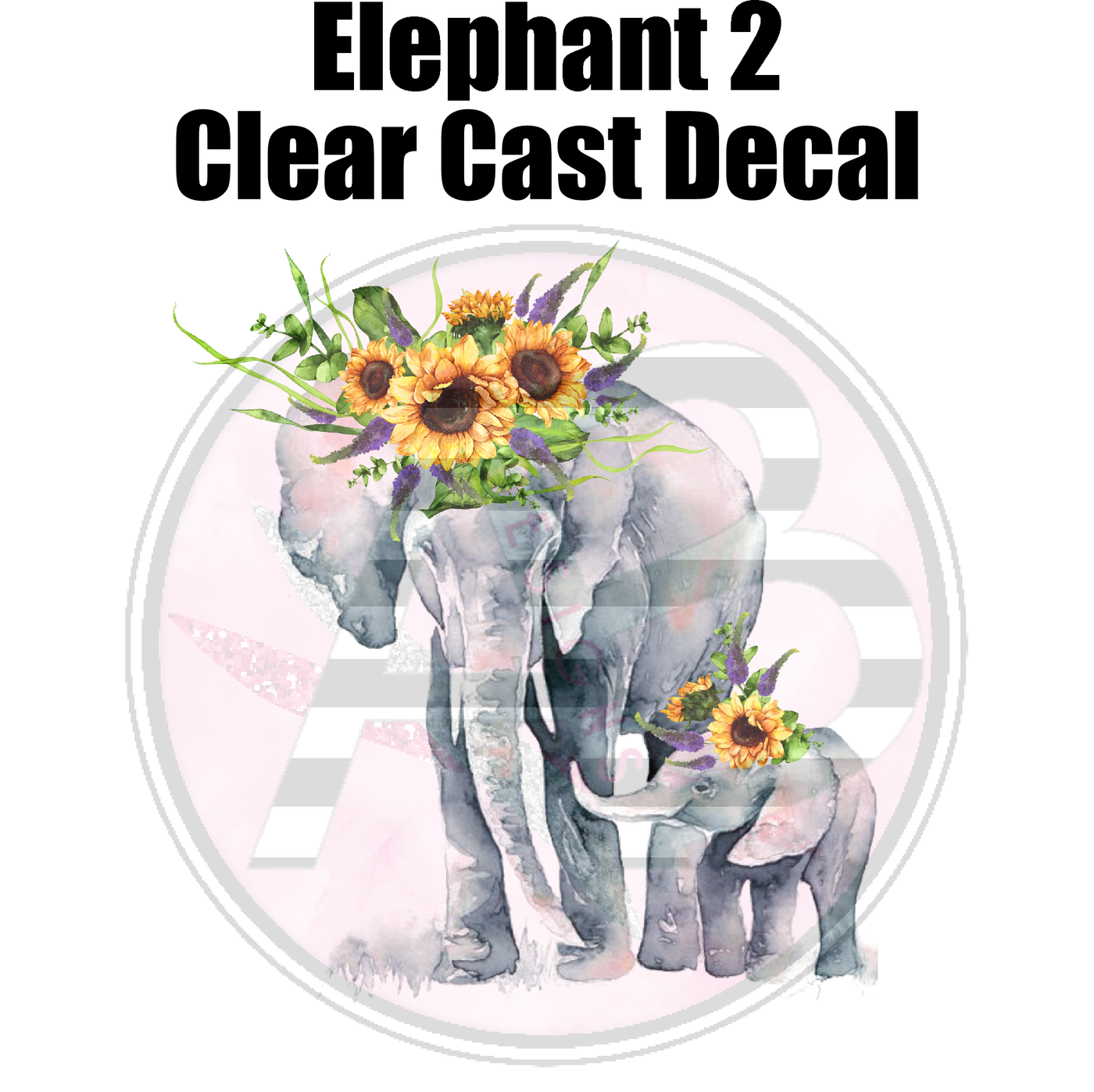 Elephant 2 - Clear Cast Decal