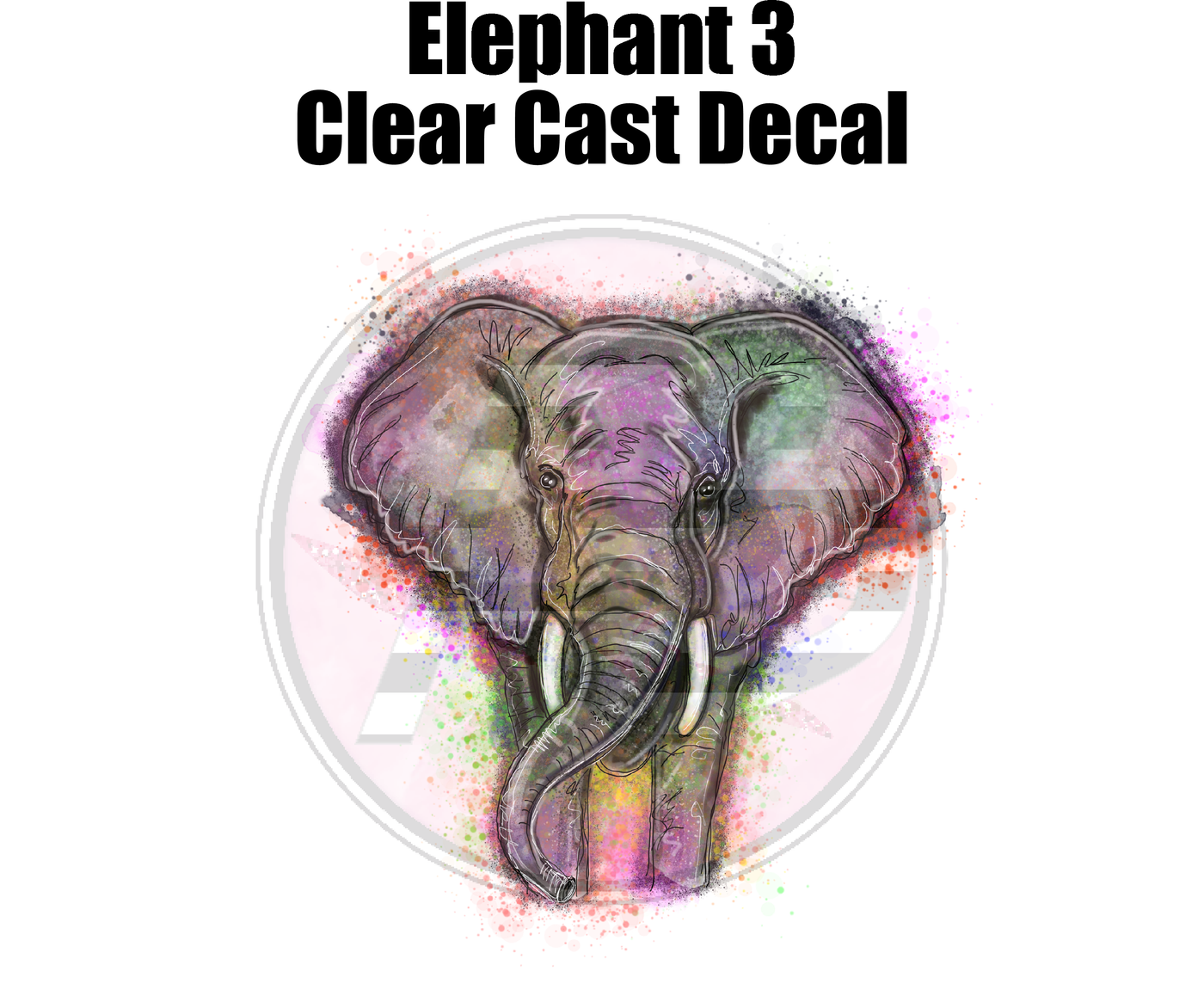 Elephant 3 - Clear Cast Decal