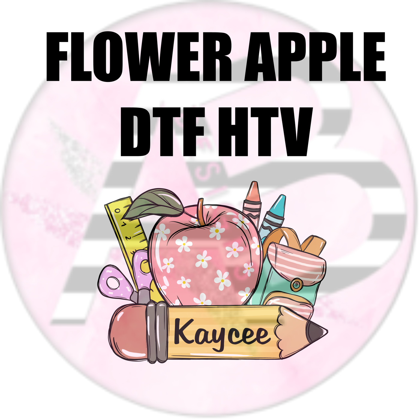 Custom Name School DTF HTV- Custom Design