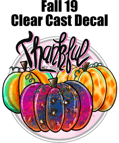 Fall 19 - Clear Cast Decal