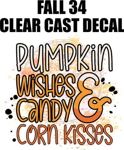 Fall 34 - Clear Cast Decal