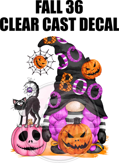 Fall 36 - Clear Cast Decal