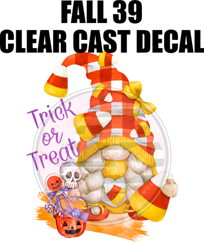 Fall 39 - Clear Cast Decal