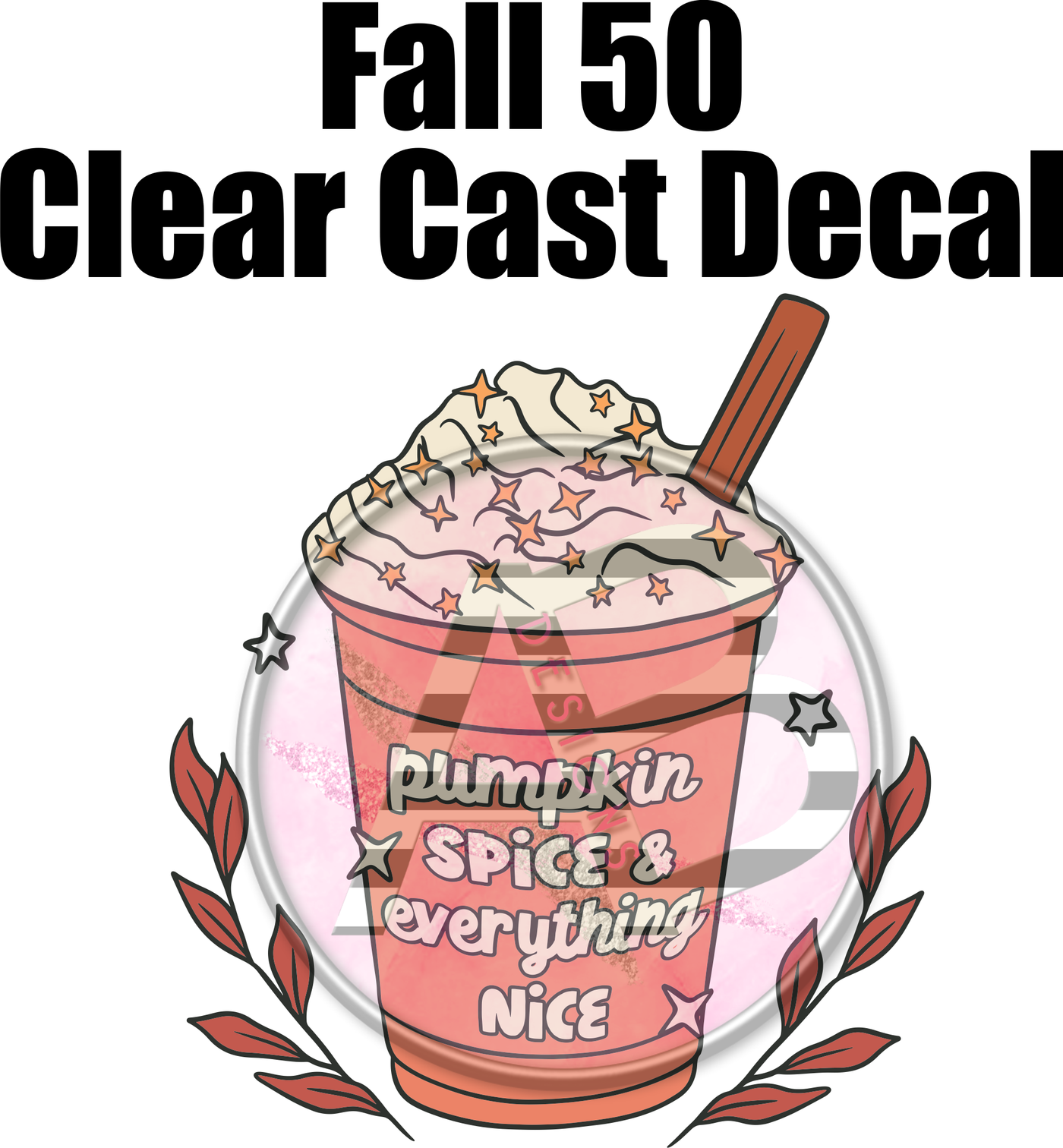 Fall 50 - Clear Cast Decal