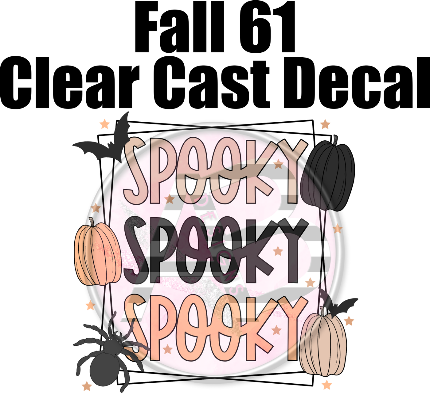 Fall 61 - Clear Cast Decal