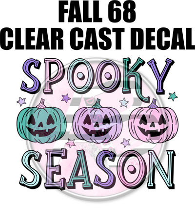 Fall 68 - Clear Cast Decal