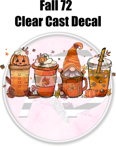 Fall 72 - Clear Cast Decal