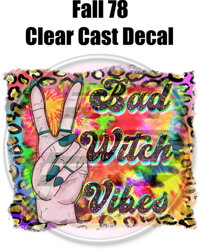Fall 78 - Clear Cast Decal