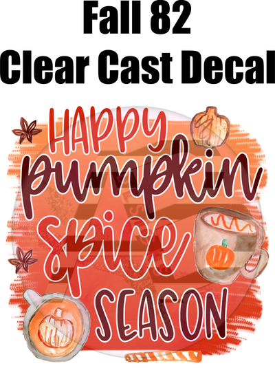 Fall 82 - Clear Cast Decal