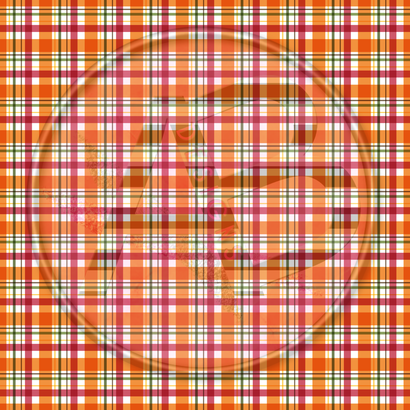 Adhesive Patterned Vinyl - Fall Plaid 07