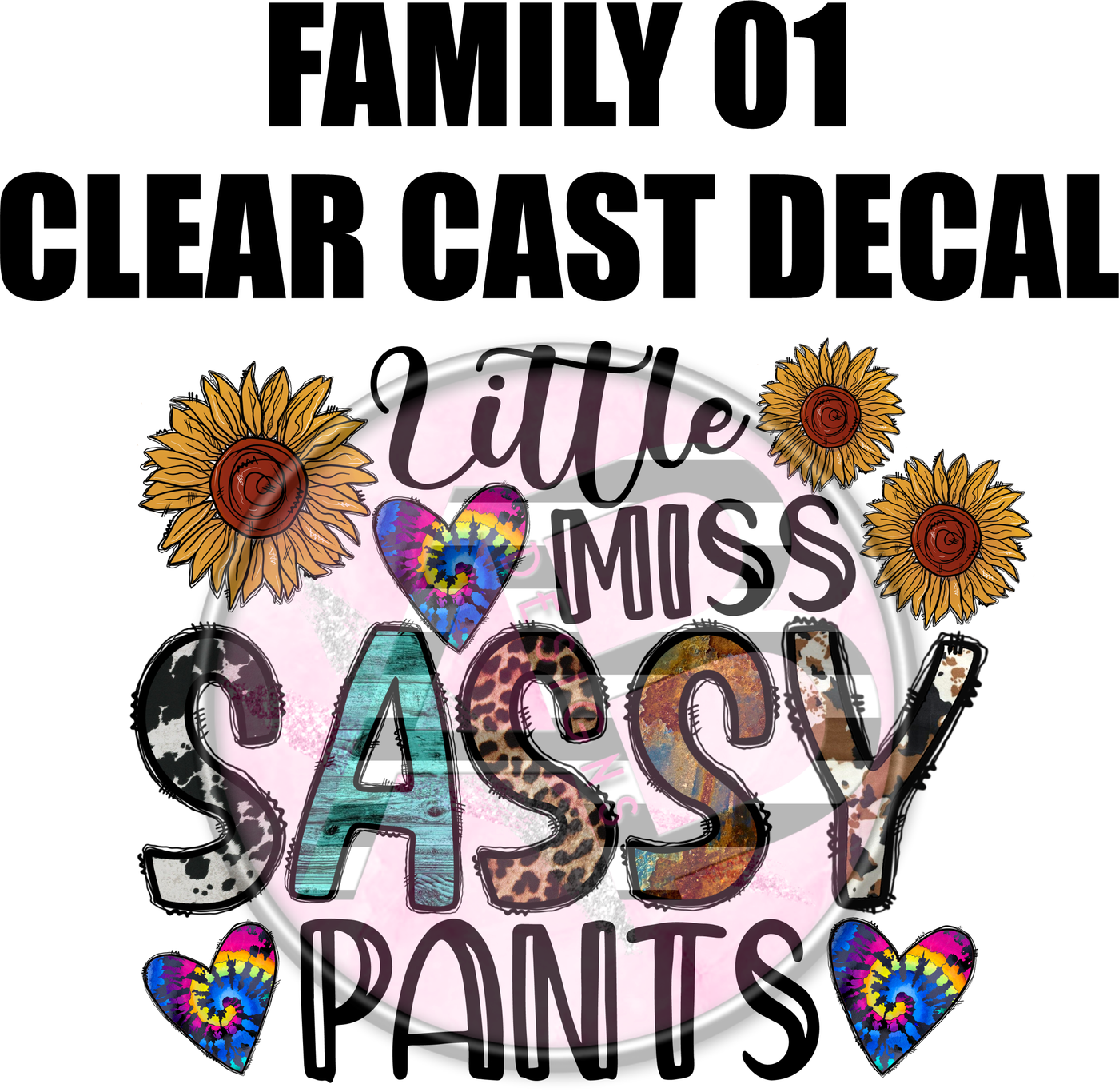 Family 01 - Clear Cast Decal