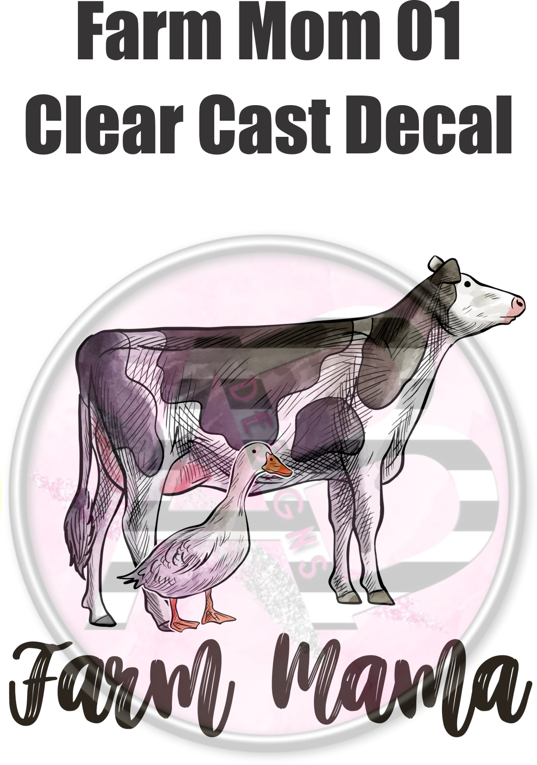 Farm Mom 01 - Clear Cast Decal