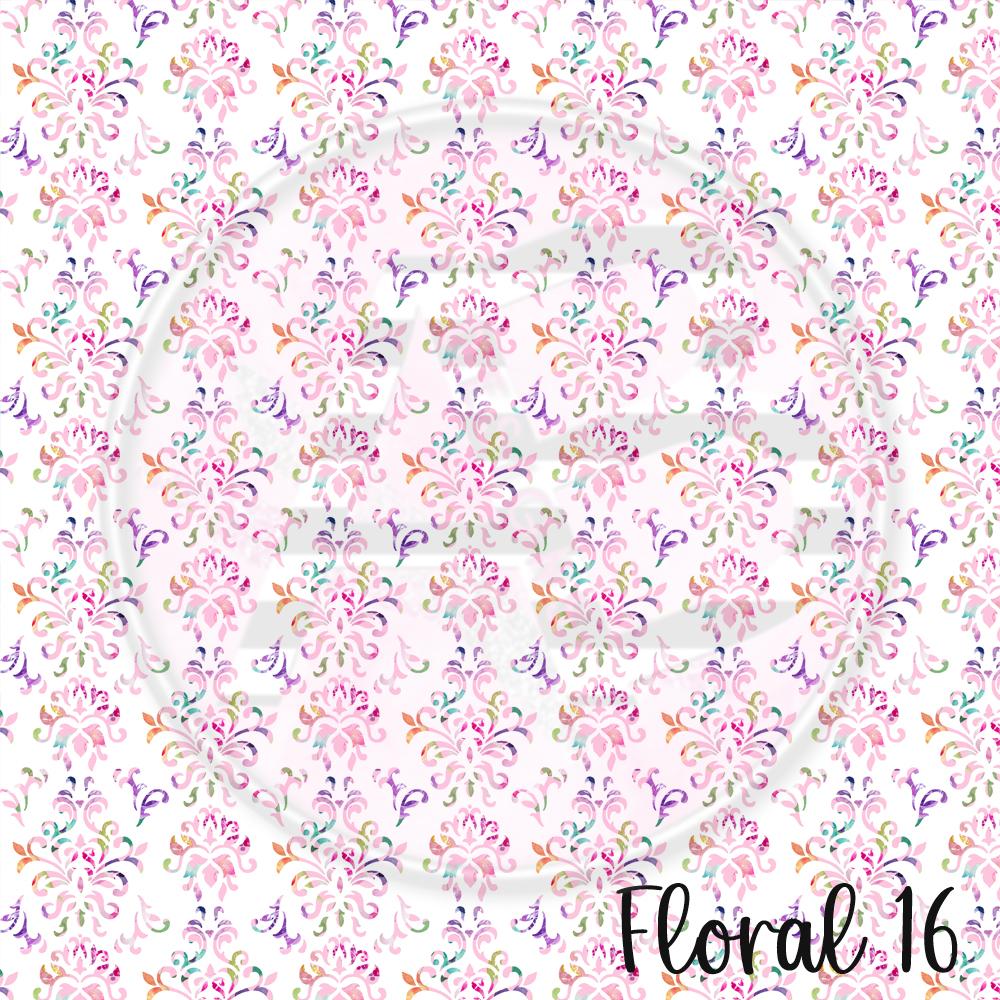 Adhesive Patterned Vinyl - Floral 16