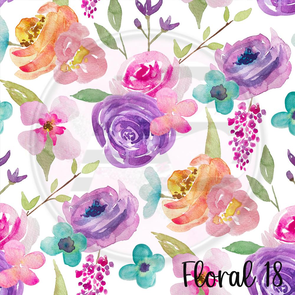 Adhesive Patterned Vinyl - Floral 18