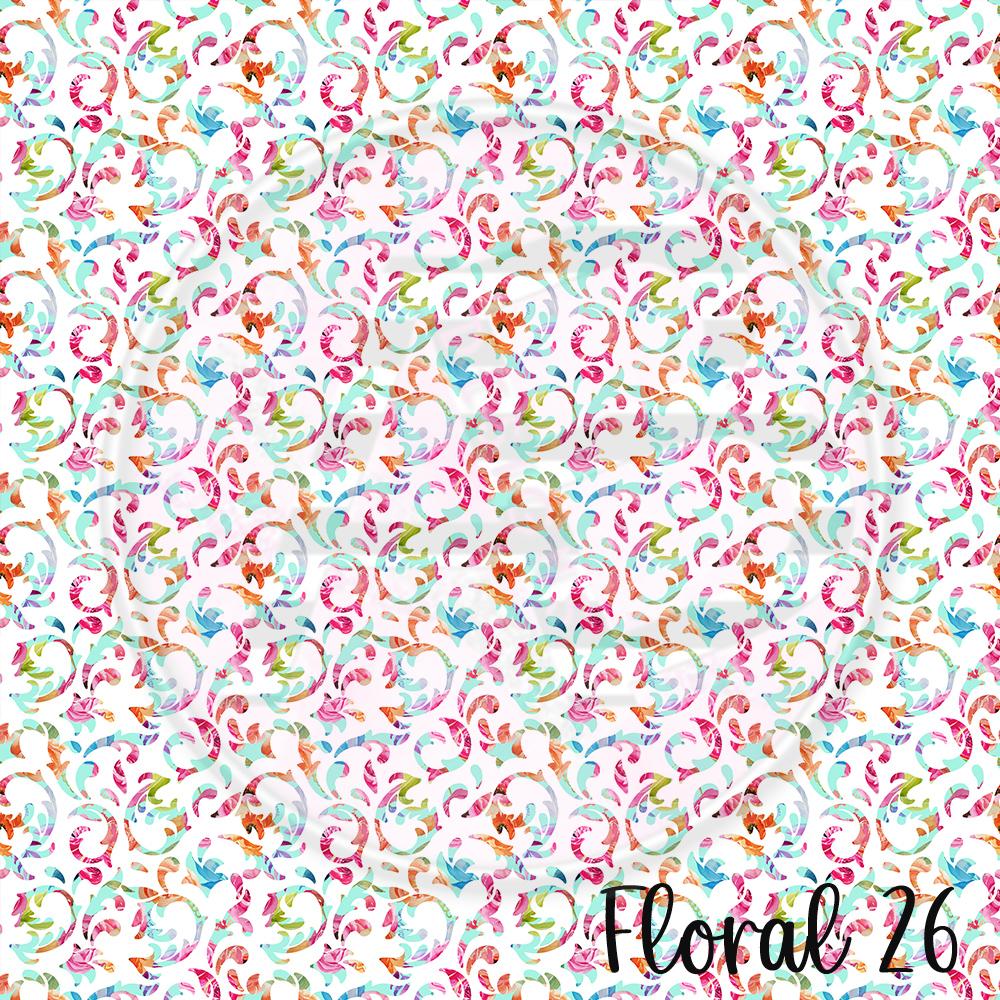 Adhesive Patterned Vinyl - Floral 26