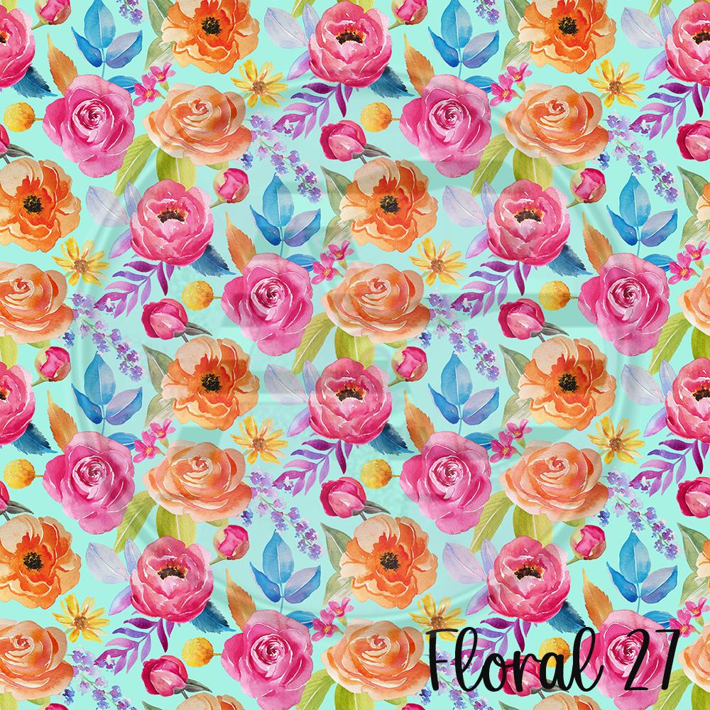 Adhesive Patterned Vinyl - Floral 27