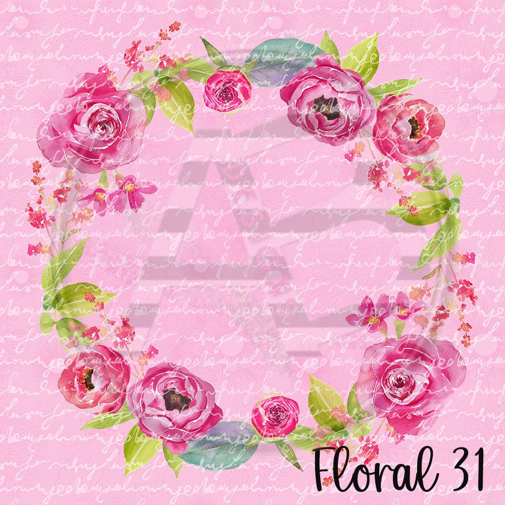 Adhesive Patterned Vinyl - Floral 31