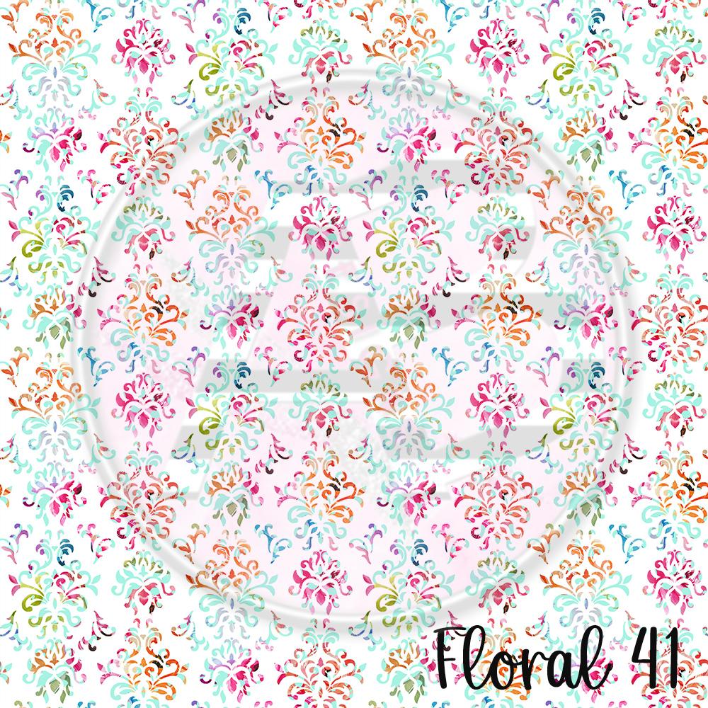 Adhesive Patterned Vinyl - Floral 41