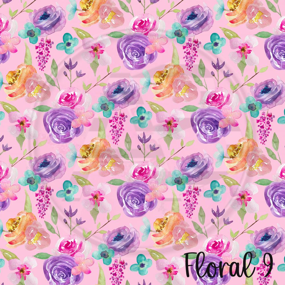 Adhesive Patterned Vinyl - Floral 9