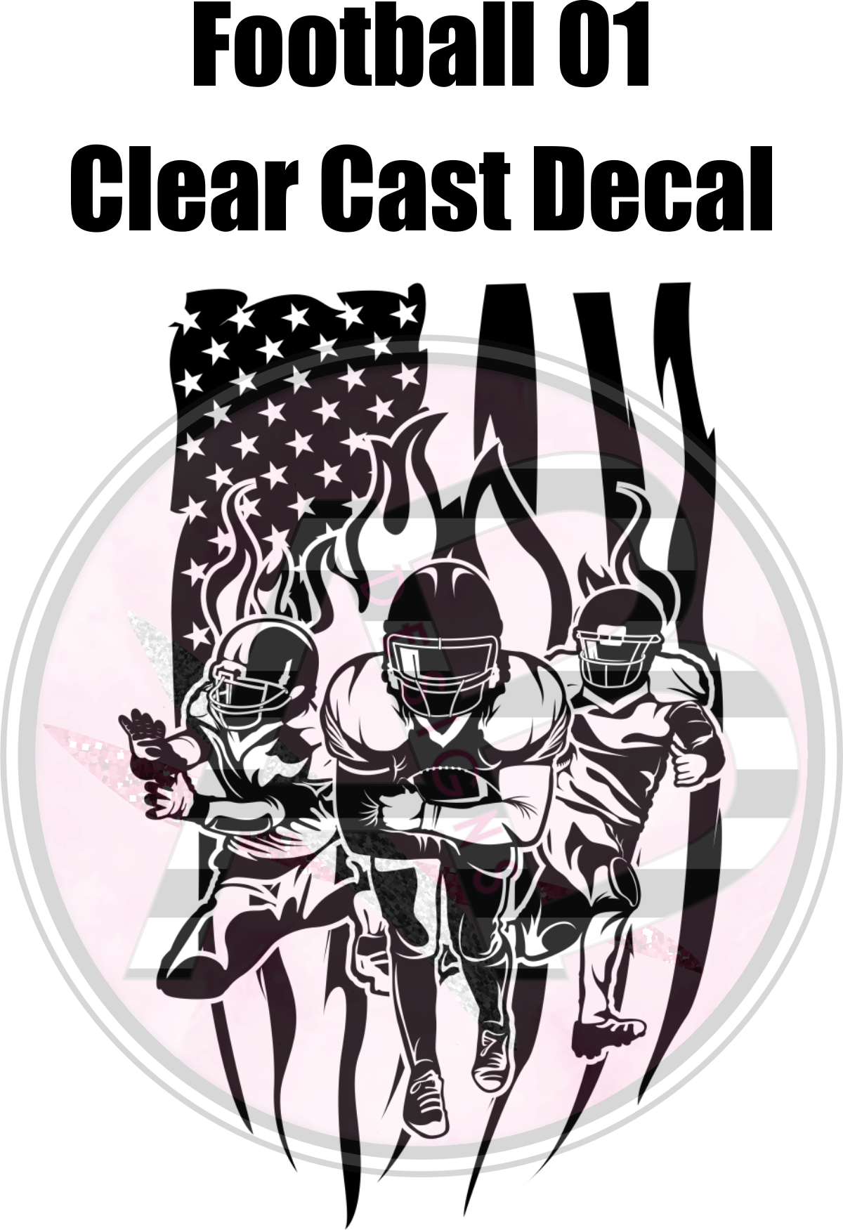 Football 01 - Clear Cast Decal