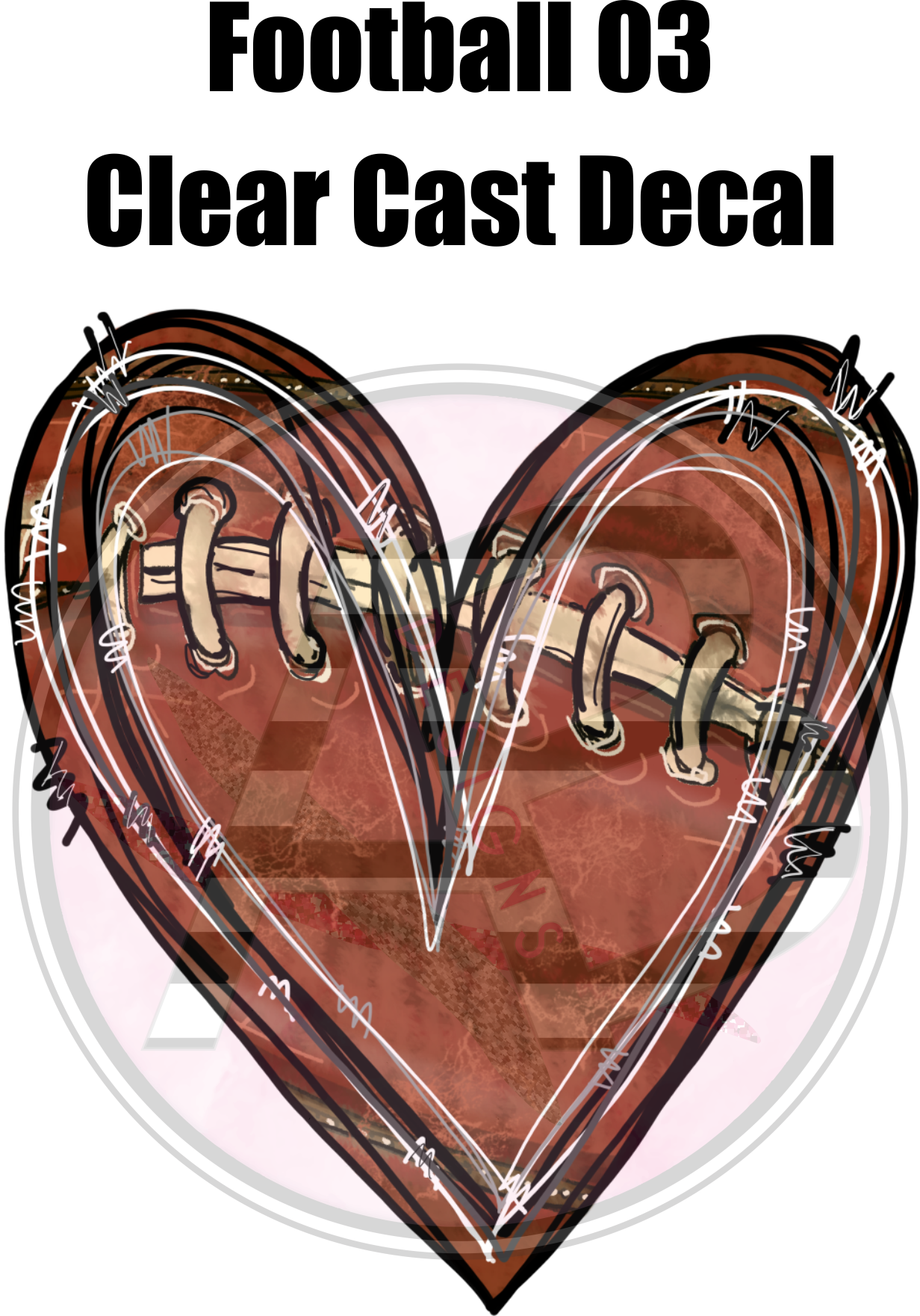 Football 03 - Clear Cast Decal