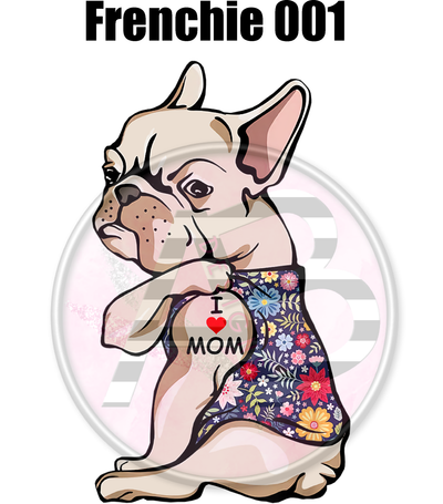Frenchie 001 - Clear Cast Decal