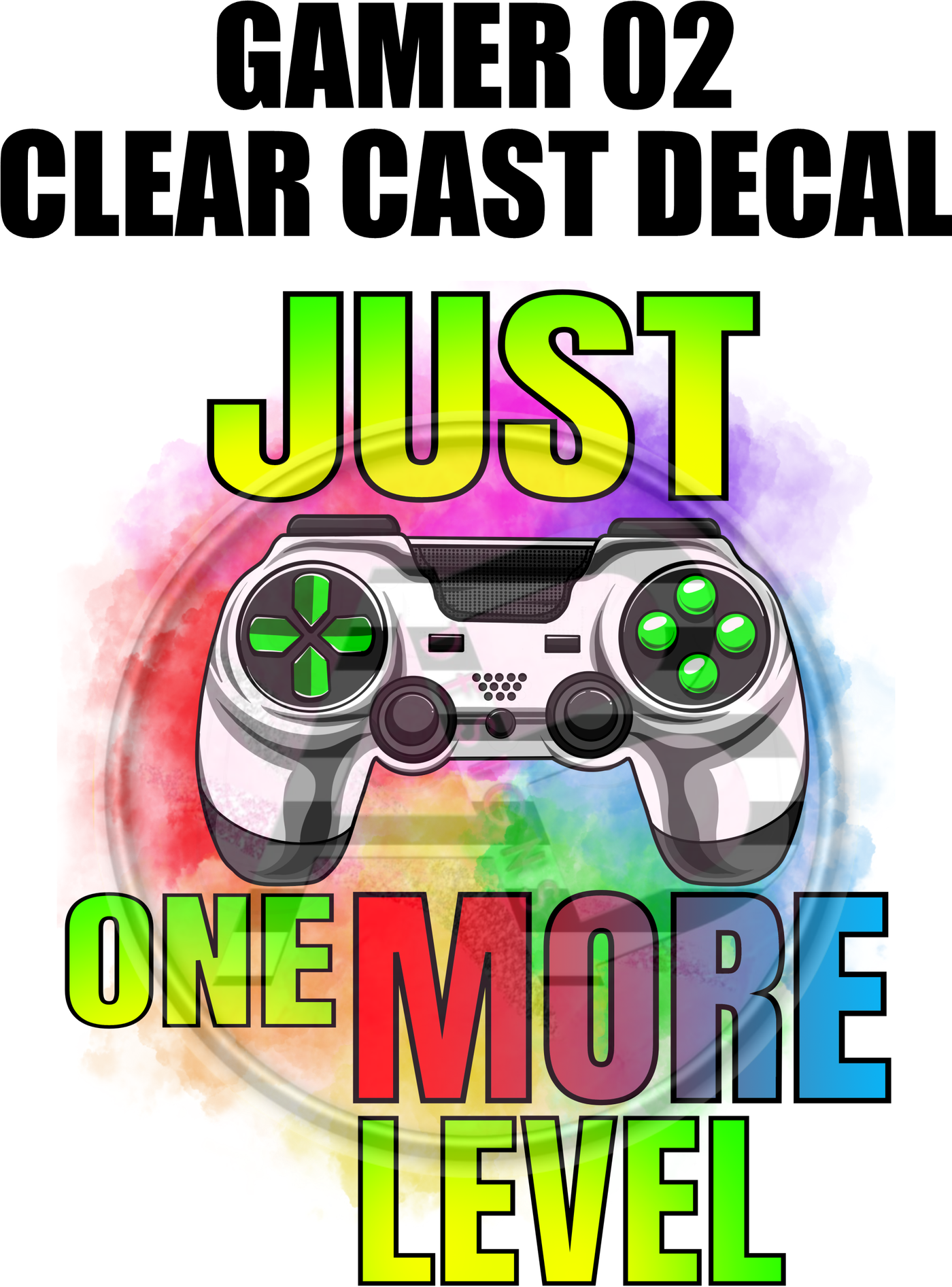 Gamer 02 - Clear Cast Decal