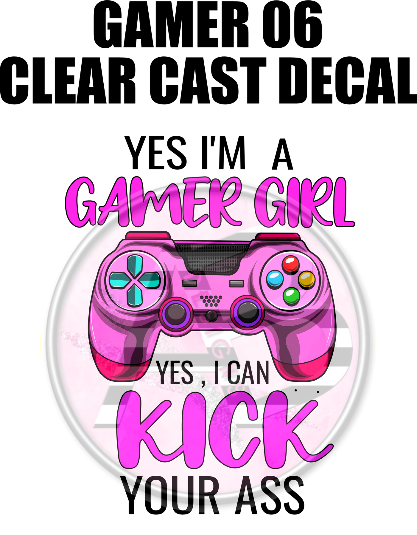 Gamer 06 - Clear Cast Decal