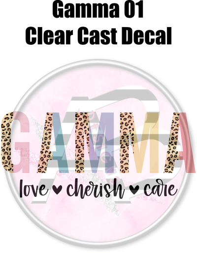 Gamma 01 - Clear Cast Decal