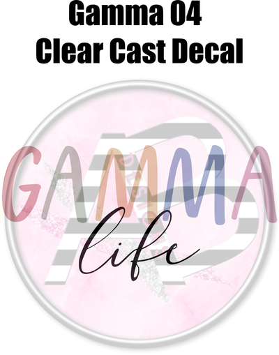 Gamma 04 - Clear Cast Decal