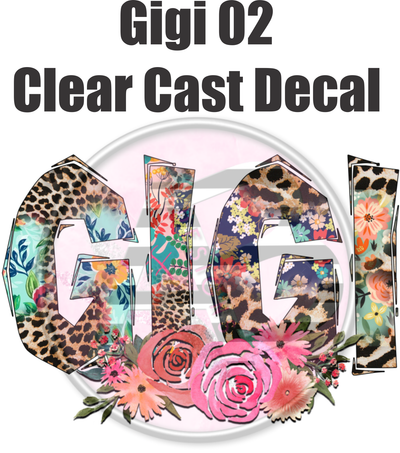 Gigi 02 - Clear Cast Decal