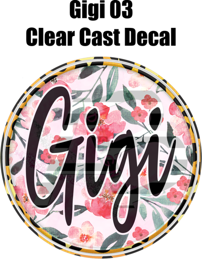 Gigi 03 - Clear Cast Decal