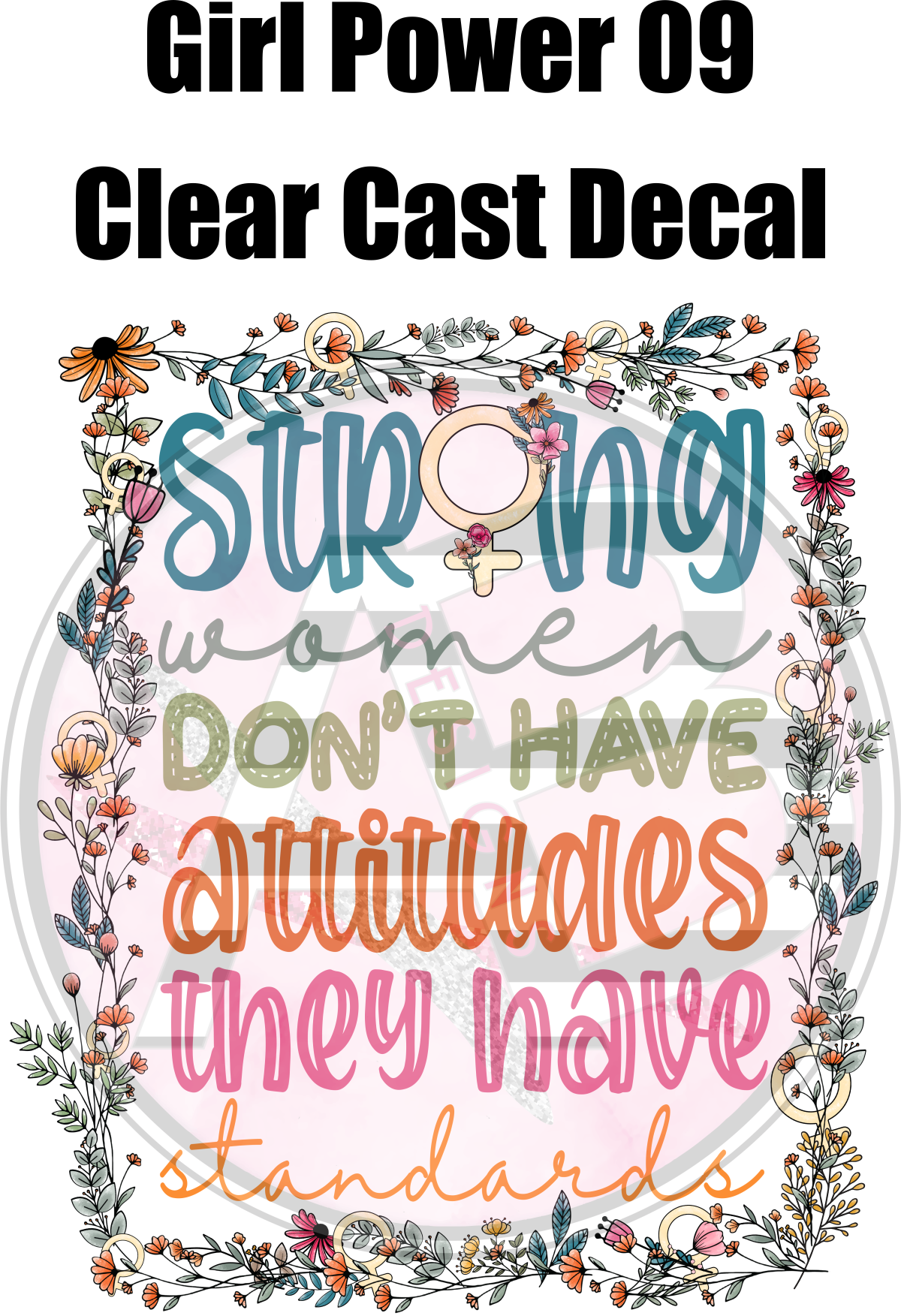 Girl Power 09 - Clear Cast Decal