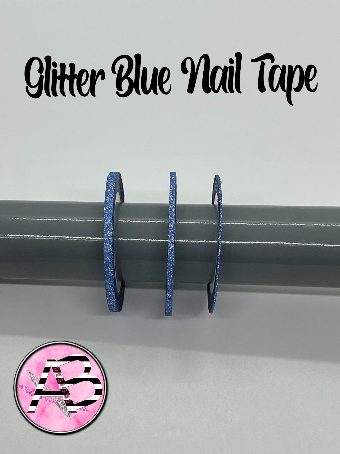 Glitter Blue Nail Tape - Striping Tape